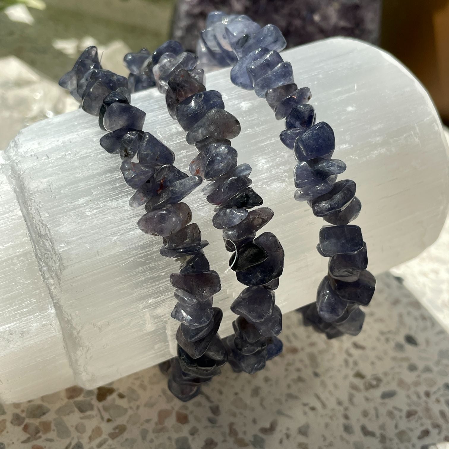 Iolite Chip Bracelet Iolite Chip Bracelet